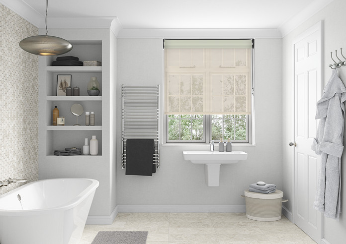 Rimini (Blackout), Cream & Shimmer Cream - Double Roller Blind - Image 6